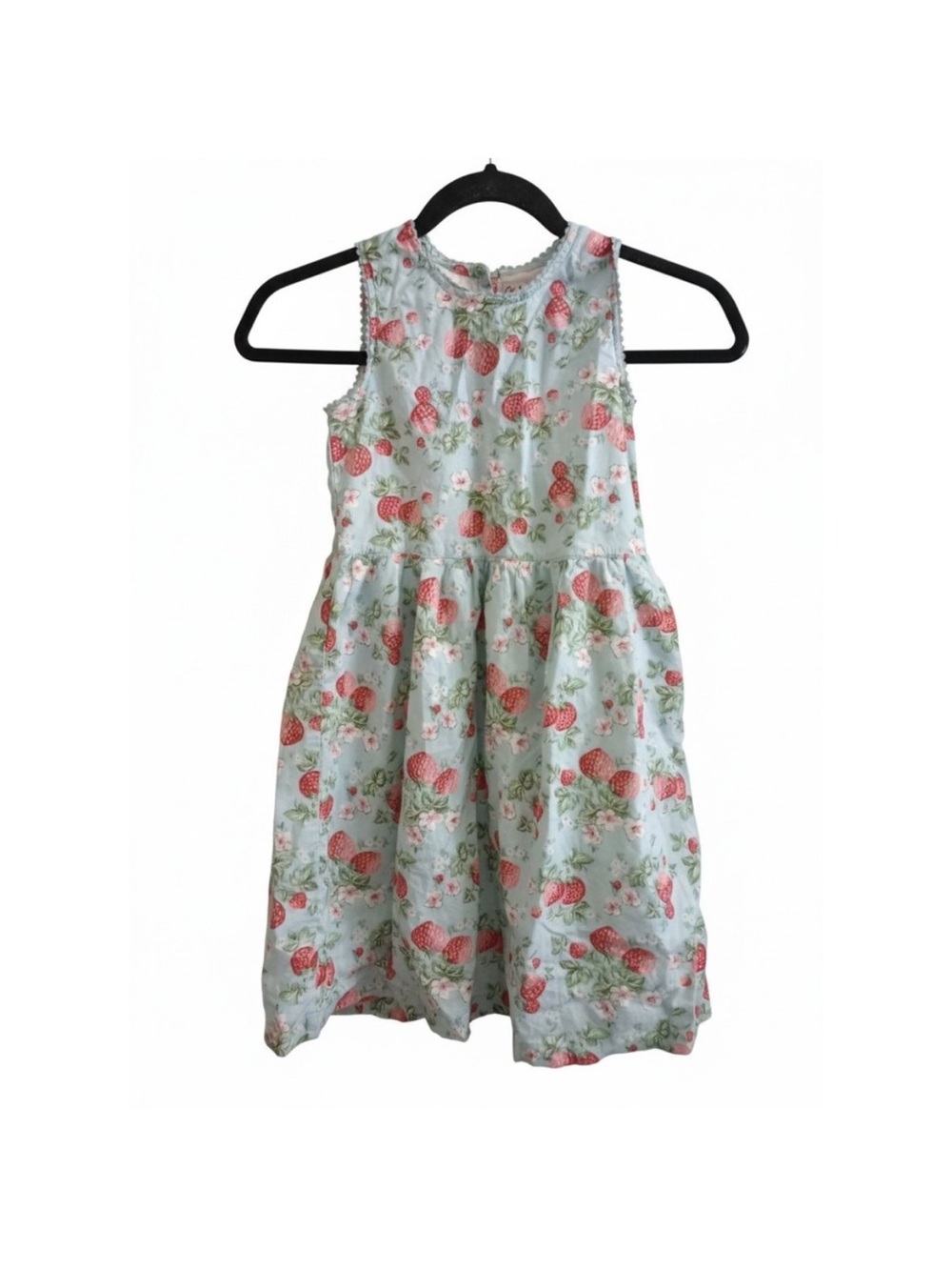 Cath Kidston Blue Strawberry & Floral Sundress, 7-8 years